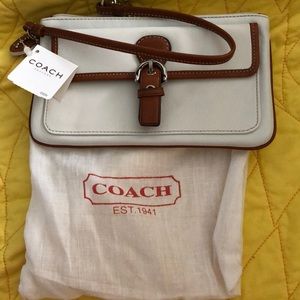Coach leather wristlet